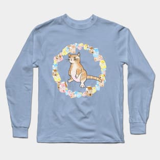 Milk Cat Long Sleeve T-Shirt